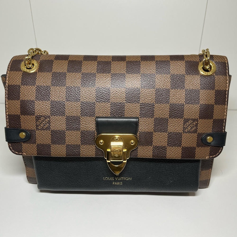 Louis Vuitton Brown and Black Checkered Bag